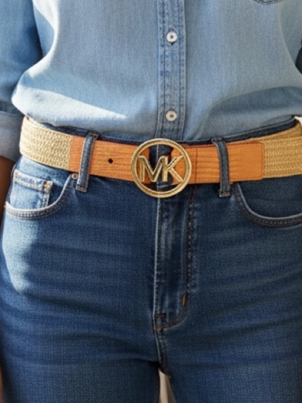 Michael Kors Genuine Leather Belt